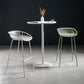 41.3"H Industrial Pedestal Pub Table Round Bistro Bar Solid Wood Table