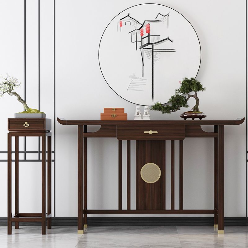 Rectangle Shape Contemporary Console Table Wooden Console Sofa Table Clearhalo 'Console Tables' 'console_tables' 'Entry & Mudroom Furniture' 'furn' 'furn_console_tables' 'Furniture' 1200x1200_7c8d4086-3fad-4df1-b910-74ea898a9848