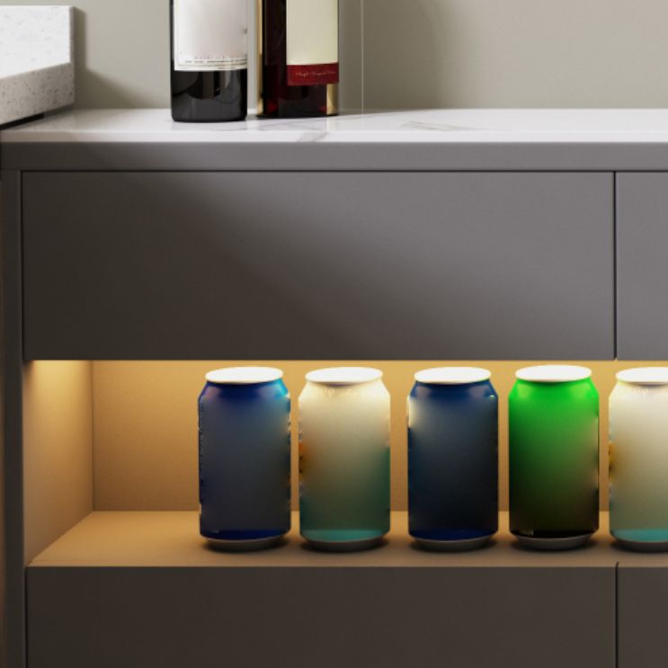 Mesa de piedra del gabinete del aparador contemporáneo con cajones