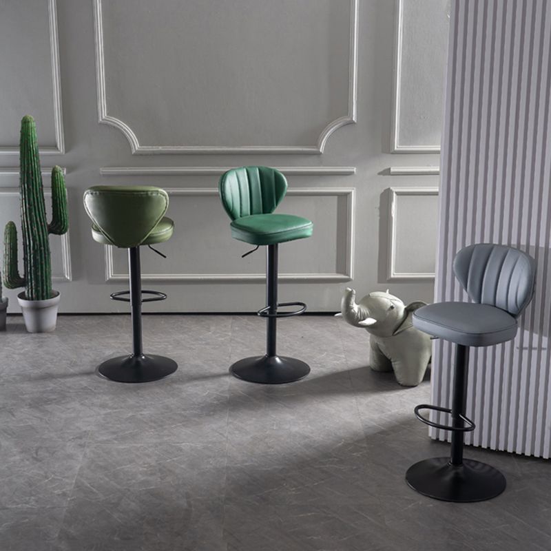 Hedendaagse faux lederen aanrechtkrukstof kussen in matte afwerking voor thuis