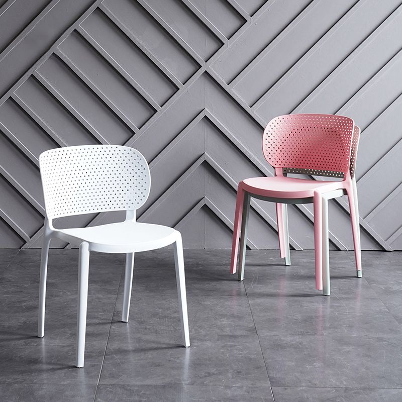 Contemporary Chairs Dining Armless Plastic Open Back Side Chair for Kitchen Clearhalo ' kitchen&dining_furn' 'Dining Chairs' 'Dining Tables & Seating' 'dining_chair' 'furn' 'furn_dining_chair' 'Furniture' 'furniture_dining_chair' 'Kitchen & Dining Furniture' 'kitchen' 1200x1200_7c90cb4f-62ed-4c6d-84bb-e774fcc8dccf