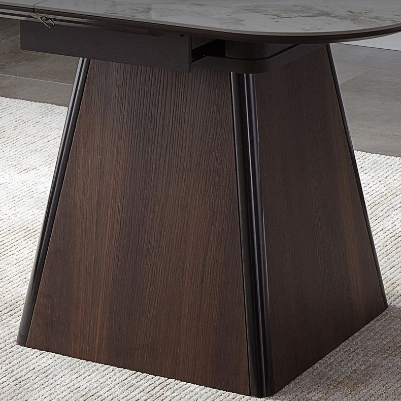 Ensemble de table carré de table de pierre fritté contemporaine 1/2/5/7/9 Pièces