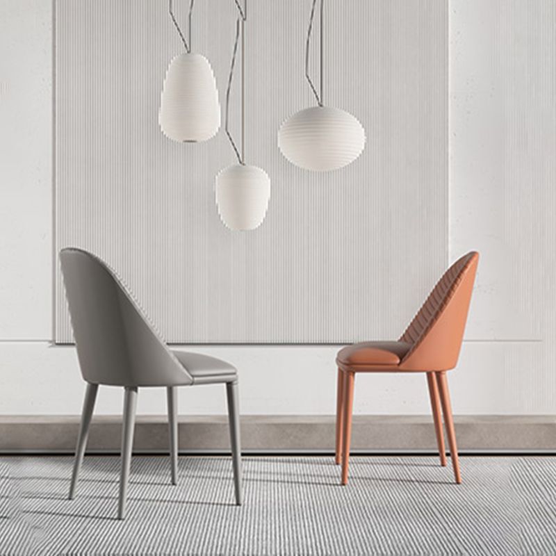 Modern Style Dining Chairs Kitchen Armless Side Chairs with Metal Legs Clearhalo ' kitchen&dining_furn' 'Dining Chairs' 'Dining Tables & Seating' 'dining_chair' 'furn' 'furn_dining_chair' 'Furniture' 'furniture_dining_chair' 'Kitchen & Dining Furniture' 'kitchen' 1200x1200_7c9284a2-9f8c-4049-bcfa-d246474277b8