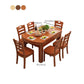 Dining Room Dinner Table 4 Legs Rubberwood Round Dining Table Clearhalo 'Dining Tables & Seating' 'Dining Tables' 'dining_table' 'furn' 'furn_dining_table' 'Furniture' 'Kitchen & Dining Furniture' 1200x1200_7c943d87-96d6-409c-8ab4-4098fef99db2