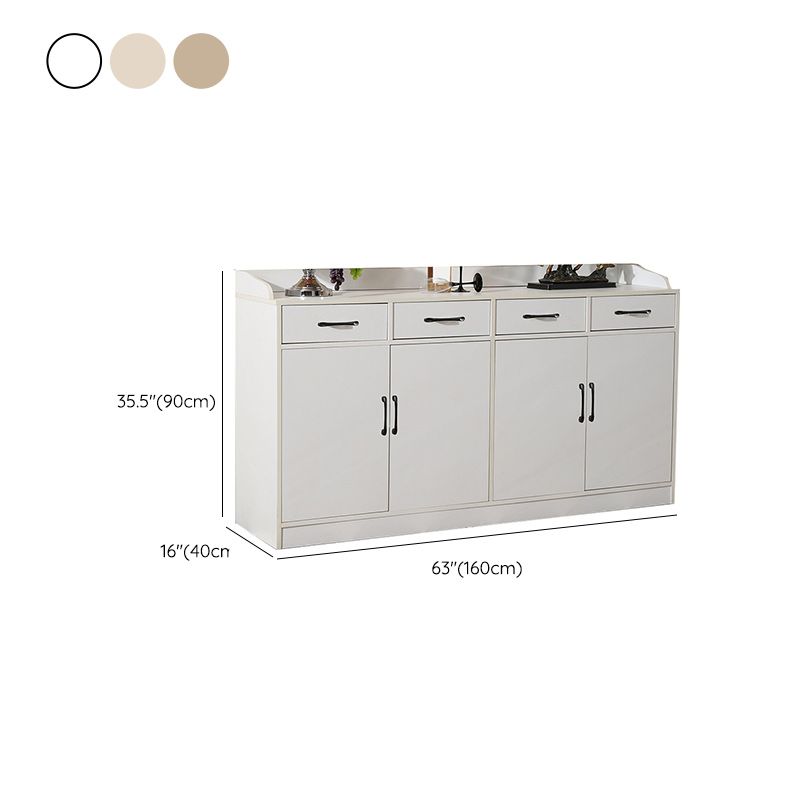 Wood Side Board Modern Style Sideboard with Drawers and Cabinets Clearhalo 'buffet_sideboard' 'Buffets & Sideboards' 'furn' 'furn_buffet_sideboard' 'Furniture' 'Kitchen & Dining Furniture' 1200x1200_7c985d65-e361-40f0-9b1d-af73fbd5ce47