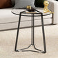Frame Nesting Coffee Table Set Modern Round Glass Coffee Table