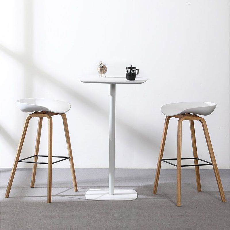 Industrial Style Bar Table Wood and Metal Pub Table- 41"H X 24"W Clearhalo 'Bar Furniture' 'Bar Tables' 'bar_tables' 'furn' 'furn_bar_tables' 'Furniture' 'furniture_bar_tables' 'Kitchen & Dining Furniture' 'kitchen&dining_furn' 'kitchen' 1200x1200_7c9c4931-3dc5-4fd5-ab90-aa6533a07e68