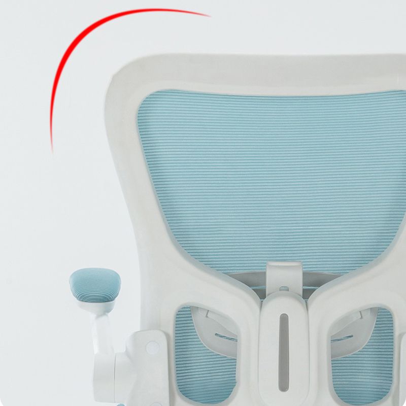 Sedia da scrivania a braccio di plastica contemporanea sedia da ufficio regolabile