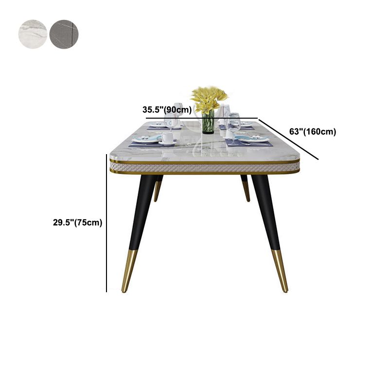 Rectangle Dining Table Traditional Luxury Dining Table with 4 Legs Clearhalo 'Dining Tables & Seating' 'Dining Tables' 'dining_table' 'furn' 'furn_dining_table' 'Furniture' 'furniture_dining_table' 'Kitchen & Dining Furniture' 'kitchen' 'kitchen_dining_table' 1200x1200_7c9cb655-cd15-4bef-bd1f-4e28185c505d