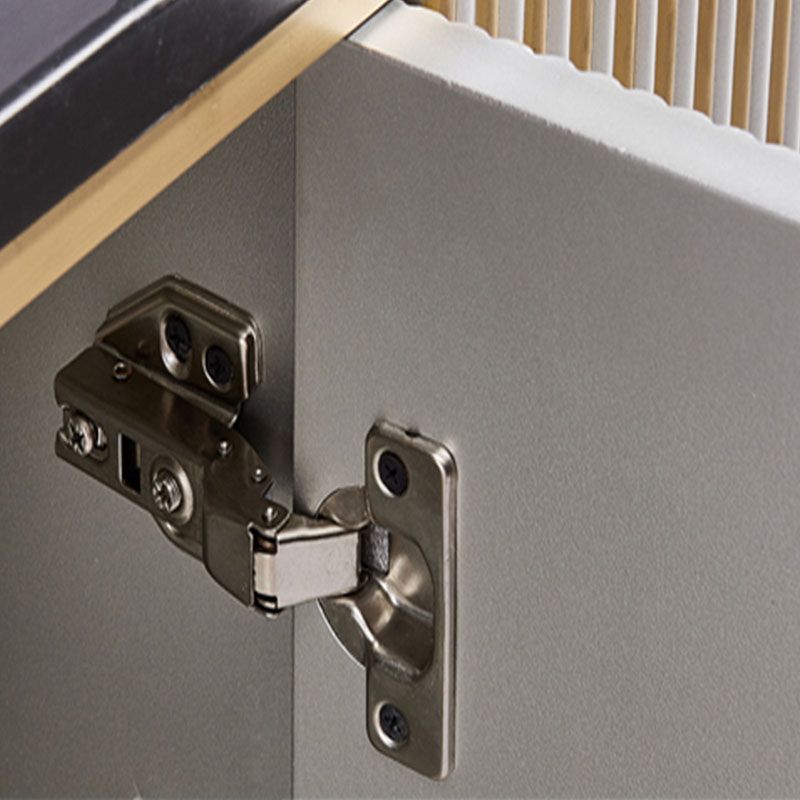 Stone Buffet Sideboard Living Room Credenza with Storage , 15.7" W X 35.4" H Clearhalo 'buffet_sideboard' 'Buffets & Sideboards' 'furn' 'furn_buffet_sideboard' 'Furniture' 'Kitchen & Dining Furniture' 1200x1200_7c9cd4f9-31c4-4b5b-8ba1-833c16d8ec2c