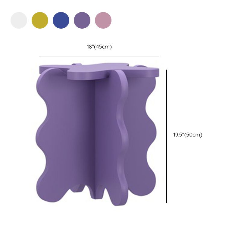 モダンなスタイルの不規則なサイドテーブルフェイクウッドエンドテーブルセット