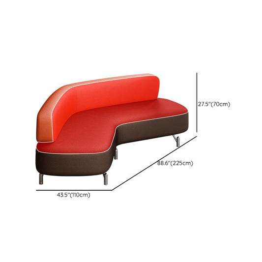 Lederlosenloser Sofa zeitgenössischer enger Rücken gebogenes Sofa für Wohnzimmer