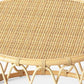 Scandinavian Round Cocktail Table with Wicker Base Natural/Black Clearhalo 'Coffee & Accent Tables' 'Coffee Tables' 'coffee_tables' 'furn' 'furn_coffee_tables' 'Furniture' 'Living Room Furniture' 1200x1200_7c9d5286-3324-4290-9322-cb56cf35a314