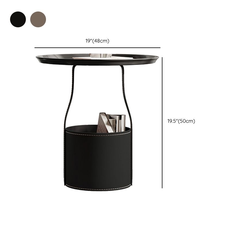 Mid-Century Modern Sofa Side Accent Table with Tray Top for Living Room Clearhalo 'Coffee & Accent Tables' 'End & Side Tables' 'end_side_tables' 'furn' 'furn_end_side_tables' 'Furniture' 'Living Room Furniture' 1200x1200_7c9ea88e-a722-493c-8565-38792a657c69