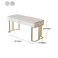 White and Gold Office Desk Glam Sled Writing Desk with Drawer Clearhalo 'furn' 'furn_office_desk' 'Furniture' 'Office Desks' 'Office Furniture' 'office_desk' 1200x1200_7c9ed499-d70d-4aae-94fc-778d52a9b000