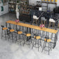 1/7 Pieces Indoor Bar Table Set Industrial Wooden Bar Table and Stools with Footrest Clearhalo 'Bar Furniture' 'furn' 'furn_home_bar_bar_sets' 'Furniture' 'Home Bars & Bar Sets' 'home_bar_bar_sets' 'Kitchen & Dining Furniture' 1200x1200_7c9f14ec-355d-4531-b15a-06c8438ff309