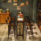 Brown Wood Top Counter Table Metal Black Legs Industrial Bar Table for Restaurant Clearhalo 'Bar Furniture' 'Bar Tables' 'bar_tables' 'furn' 'furn_bar_tables' 'Furniture' 'furniture_bar_tables' 'Kitchen & Dining Furniture' 1200x1200_7ca087d2-385d-4e3d-93bd-92093a9a7d59