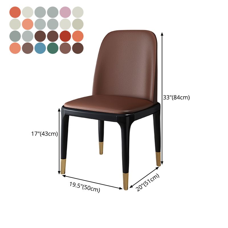 Scandinavian Rubberwood Chairs Set Solid Back Side Dining Chair (Set of 2) Clearhalo ' kitchen&dining_furn' 'Dining Chairs' 'Dining Tables & Seating' 'dining_chair' 'furn' 'furn_dining_chair' 'Furniture' 'furniture_dining_chair' 'Kitchen & Dining Furniture' 'kitchen' 1200x1200_7ca19eb2-f30b-43c4-8ea6-98e0c216b728