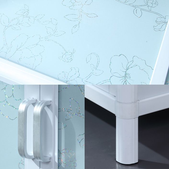 Modern Kitchen White Buffet Sideboard Cabinets Metal Glass Doors Buffet Stand Clearhalo 'buffet_sideboard' 'Buffets & Sideboards' 'furn' 'furn_buffet_sideboard' 'Furniture' 'Kitchen & Dining Furniture' 1200x1200_7ca20a31-2eee-4512-ae2c-ce324e18e8ca