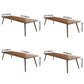 Rectangle Solid Pinewood Brown Tone Dining Table Simplicity 4 Legs Table for Dining Room Clearhalo ' dining_table' 'Dining Tables & Seating' 'Dining Tables' 'furn' 'furn_dining_table' 'Furniture' 'furniture_dining_table' 'Kitchen & Dining Furniture' 'kitchen&dining_furn' 'kitchen' 'kitchen_dining_table' 1200x1200_7ca2a909-d2bc-4ffb-abf8-e7cf89551ea6