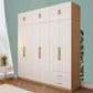 Contemporary Style Wardrobe Wooden Bedroom Closet with Hinged Door