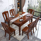 Traditional Oak Dining Table Extendable Dining Table for Kitchen Clearhalo 'Dining Tables & Seating' 'Dining Tables' 'dining_table' 'furn' 'furn_dining_table' 'Furniture' 'Kitchen & Dining Furniture' 1200x1200_7ca4f276-e760-404b-a28b-e922129f76e7