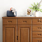 Mid-Century Modern Rectangle Accent Chests and Cabinets in Brown/white
