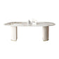 Stone Dining Table Contemporary Style Oval Dining Site Table for Home