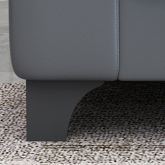 32" Wide Contemporary Sofa Leather Gray Seating for Living Room Clearhalo 'furn' 'furn_sofas' 'Furniture' 'Living Room Furniture' 'Sofa' 'sofas' 1200x1200_7ca5e9d7-7f02-4435-9d3a-c707e2df2eb4