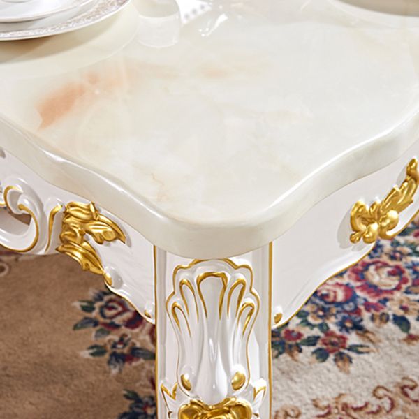 Rectangle Dining Room Collection Marble 4-foot Dining Table for Dining Room Clearhalo ' dining_table' 'Dining Tables & Seating' 'Dining Tables' 'furn' 'furn_dining_table' 'Furniture' 'furniture_dining_table' 'Kitchen & Dining Furniture' 'kitchen&dining_furn' 'kitchen' 'kitchen_dining_table' 1200x1200_7ca68a4c-3f3d-4203-8b64-93793973110c
