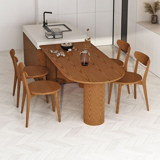 Moderia de mesa de comedor especializado en el mostrador marrón en pino para la cocina