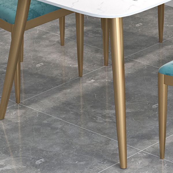 Glam Style 1/2/5 Pieces Kitchen Set White-gold Table Dining Set for Dining Room Clearhalo 'Dining Room Sets' 'Dining Tables & Seating' 'dining_room_set' 'furn' 'furn_dining_room_set' 'Furniture' 'furniture_dining_room_set' 'Kitchen & Dining Furniture' 'kitchen&dining_furn' 'kitchen' 1200x1200_7ca747cb-e33b-4c1c-a8c7-f0d5ac3a78a1