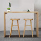 Pine Wood Bar Table Contemporary Bar Table with Wood Pedestal