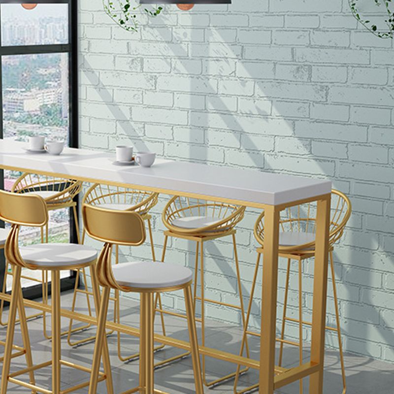 Pine Solid Wood Bar Height Table Glam Rectangle Indoor Bar Table Clearhalo 'Bar Furniture' 'Bar Tables' 'bar_tables' 'furn' 'furn_bar_tables' 'Furniture' 'Kitchen & Dining Furniture' 1200x1200_7cab6cb0-49fa-48ec-80a2-9b939ad09d38