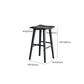 Taburete de bar de estilo moderno, taburete de bar de madera maciza negra para interior