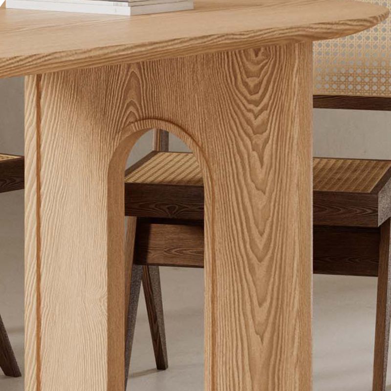 Solid Wood Dining Room Dinner Kitchen Table Contemporary Dining Table Clearhalo 'Dining Tables & Seating' 'Dining Tables' 'dining_table' 'furn' 'furn_dining_table' 'Furniture' 'Kitchen & Dining Furniture' 1200x1200_7cac59aa-da6c-42f0-9b2b-daa20692c39f