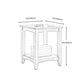 Lving Room Square Wood Top End Table Double Tier 4 Legs Side Table Clearhalo 'Coffee & Accent Tables' 'End & Side Tables' 'end_side_tables' 'furn' 'furn_end_side_tables' 'Furniture' 'Living Room Furniture' 1200x1200_7cac62cf-f13c-49f8-a7cf-765565c6f8e4