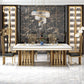 Glam Faux Marble Dining Table Dining Rectangle Table with Metal Legs for Home Clearhalo 'Dining Tables & Seating' 'Dining Tables' 'dining_table' 'furn' 'furn_dining_table' 'Furniture' 'Kitchen & Dining Furniture' 1200x1200_7cad7263-8d29-4eeb-8a22-b5cd1951ee0d