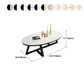Cross Legs Coffee Table with Stone Oval Top and Iron Base Cocktail Table Clearhalo 'Coffee & Accent Tables' 'Coffee Tables' 'coffee_tables' 'furn' 'furn_coffee_tables' 'Furniture' 'Living Room Furniture' 1200x1200_7caddf8e-8966-4eef-892e-0a99ff1c1516