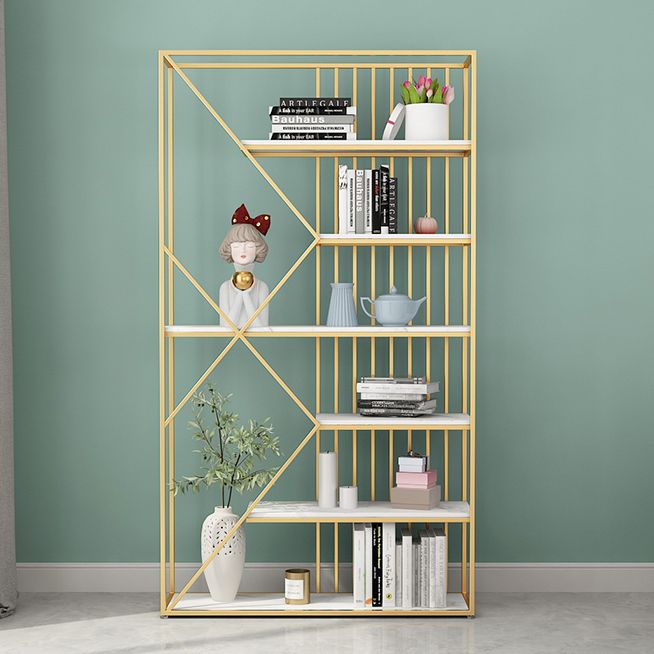 Glam Style Open Bookshelf Etagere Shelf Bookcase for Home Office Clearhalo 'Bookcases' 'furn' 'furn_bookcases' 'Furniture' 'furniture_bookcases' 'Office Furniture' 1200x1200_7caf3979-8b30-4016-9b37-ad8a16c1a92d