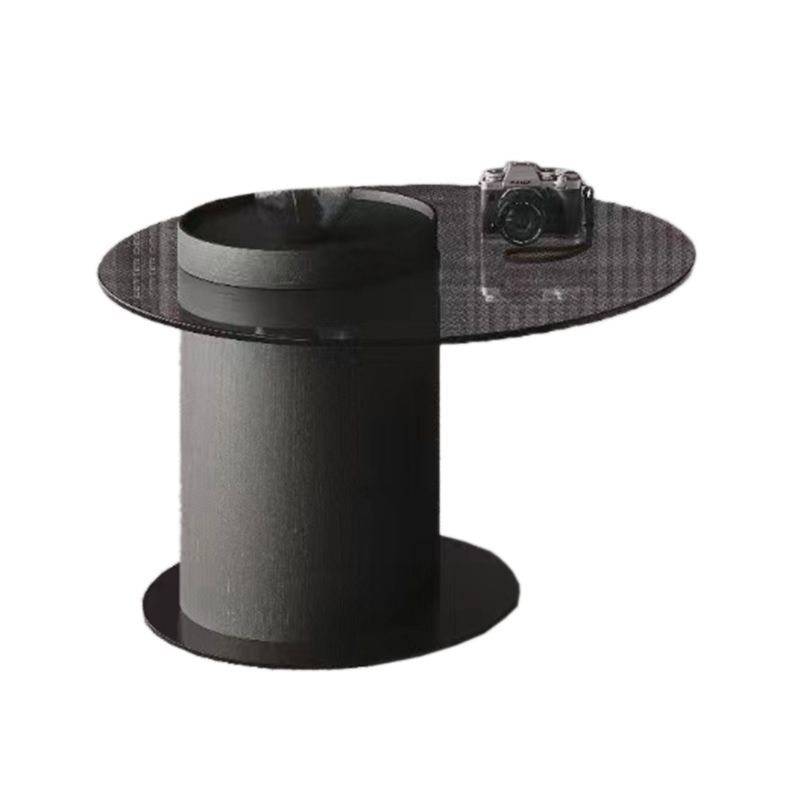 Modern Slate Coffee Table Round Bunching Coffee Table Set with Drawer Clearhalo 'Coffee & Accent Tables' 'Coffee Tables' 'coffee_tables' 'furn' 'furn_coffee_tables' 'Furniture' 'Living Room Furniture' 1200x1200_7cb08361-7972-467a-b595-15910de54493