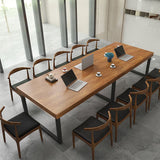 Escritorio de oficina de estilo de estilo contemporáneo escritorio base de metal para la oficina en casa