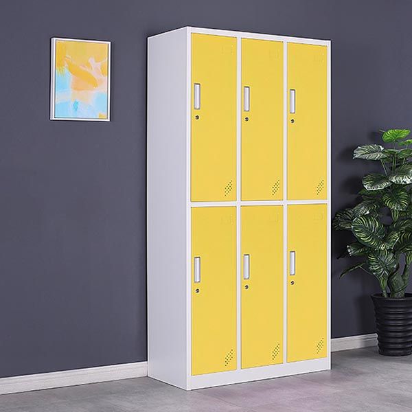 Hinged Steel Wardrobe Cabinet Contemporary Wardrobe Armoire for Home