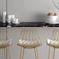 Rectangle Top Glam Bar Table 42-inch Height Gold Pedestal Bistro Table Clearhalo 'Bar Furniture' 'Bar Tables' 'bar_tables' 'furn' 'furn_bar_tables' 'Furniture' 'Kitchen & Dining Furniture' 1200x1200_7cb17a7f-998e-4ad9-b181-4db9a536399f