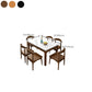 Rectangle Dining Site Table Contemporary Style Faux Marble Furniture