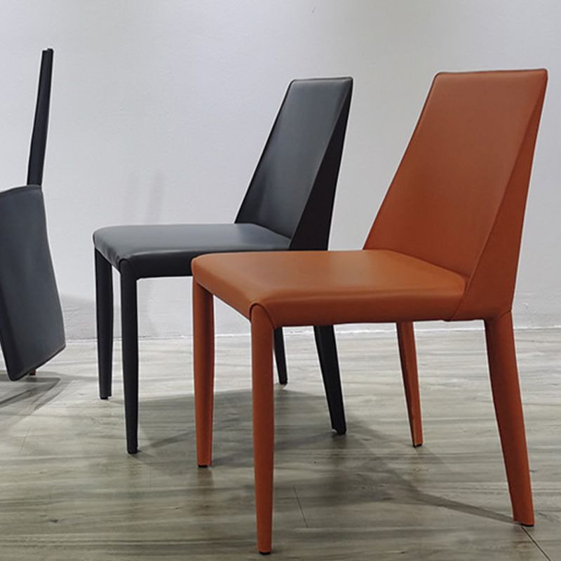 Contemporary Dining Room Chair Faux Leather Dining Chair for Home Clearhalo 'Dining Chairs' 'Dining Tables & Seating' 'dining_chair' 'furn' 'furn_dining_chair' 'Furniture' 'Kitchen & Dining Furniture' 1200x1200_7cb5e0c9-23c4-4ae7-87d0-66c196236897