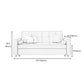 35.43"H Linen/Faux Leather Convertible Sleeper Square Arm Tufted Sofa Clearhalo 'furn' 'furn_sofas' 'Furniture' 'furniture_sofas' 'kitchen' 'kitchen_sofas' 'Living Room Furniture' 'Sofa' 'sofas' 1200x1200_7cb72481-0657-436c-bad0-040e49c962b7