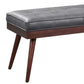 Contemporary Rectangle Upholstered Bench Bedroom Seating Bench with 4 Legs Clearhalo 'Benches' 'Chairs & Seating' 'furn' 'furn_benches' 'Furniture' 'Living Room Furniture' 1200x1200_7cb74bbc-0642-4b14-9e7f-b016a3cd699f