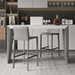 Sintered Stone Bistro Bar Table Modern Double Pedestal Bar Table for Home Clearhalo 'Bar Furniture' 'Bar Tables' 'bar_tables' 'furn' 'furn_bar_tables' 'Furniture' 'Kitchen & Dining Furniture' 1200x1200_7cb77677-d099-4824-9dba-9d61ba683664