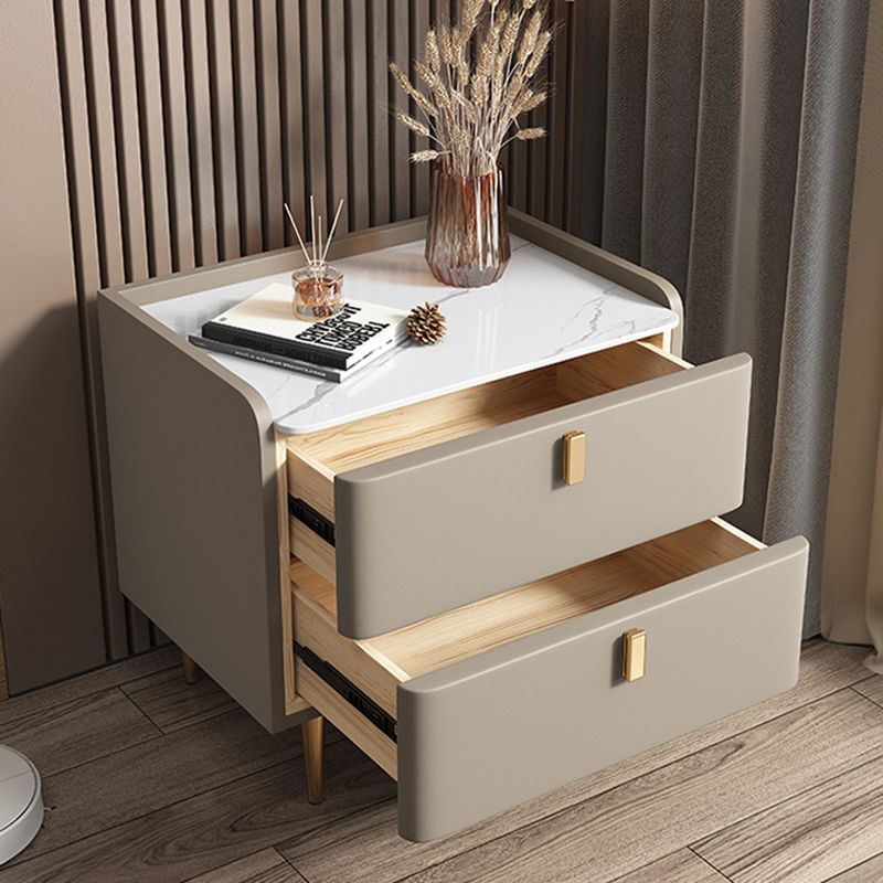 Steinbett Nachttisch Klassiker Glam -Nachtschrank mit Schubladen